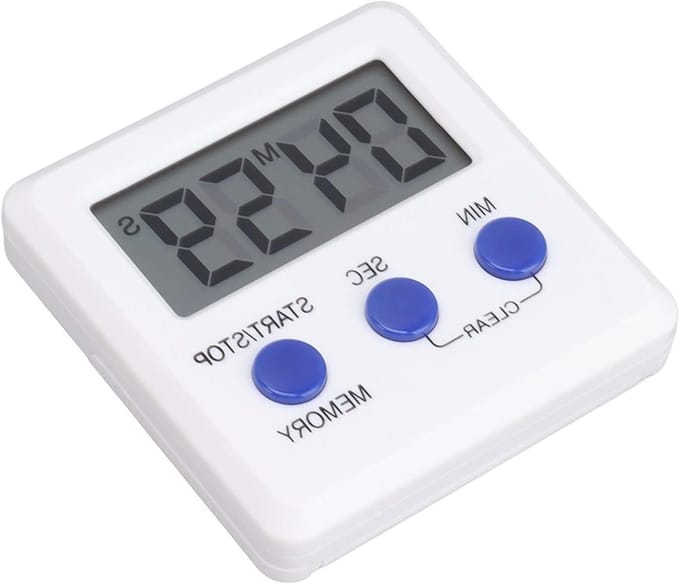 Digitale Timer - Keukenwekker Tafelwekker - Koken Tijd Management - Groot LCD Scherm - 7 x 7 x 2 cm