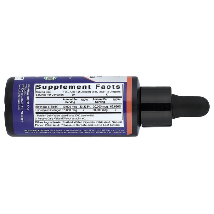 Vitamatic, Biotine & Collagène Liquides, 60ml (2 fl oz)