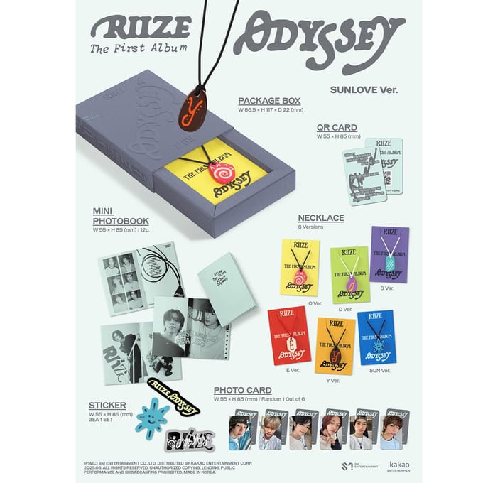 RIIZE - ODYSSEE (SUNLOVE Limited Edition D Versie) yellow
