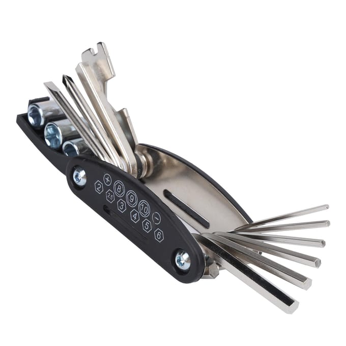 Gitaar Multitool Multifunctionele Sleutel 13-in-1 Combinatie Reparatie Afstelling Onderhoudstool gray