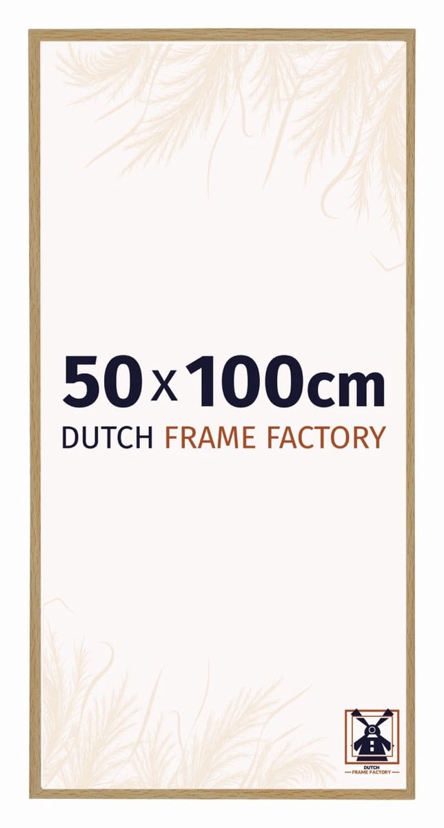 Fotolijst 50x100 cm - Kunststof - Beuken Licht - Easy