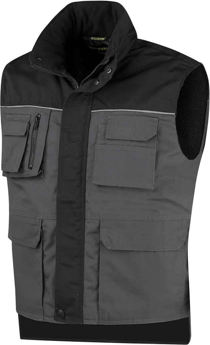 STØRVIK Marcus Bodywarmer Winddicht 4 seizoenen Heren - Maat M - Antraciet Grijs