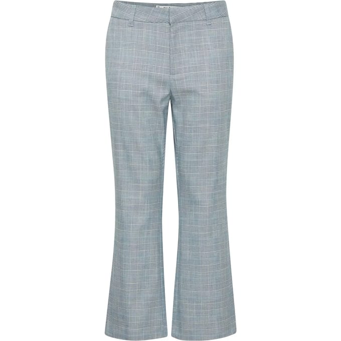 Vrouwelijke kick flared broek Pulz Jeans Bindy Check