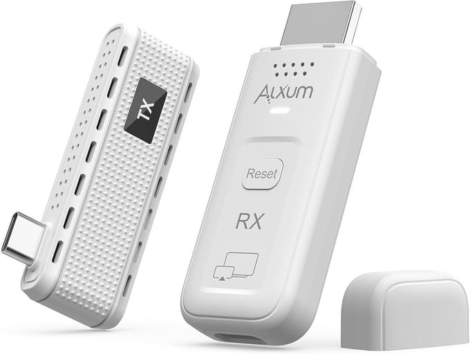 Draadloze HDMI Zender en Ontvanger Set met USB-C, 50M Bereik, Plug & Play, 4K HD