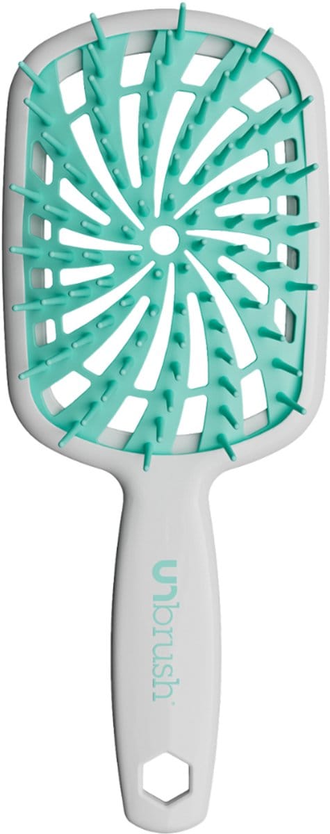 UNbrush Detangling Hair Brush Plus White Mint Swirl