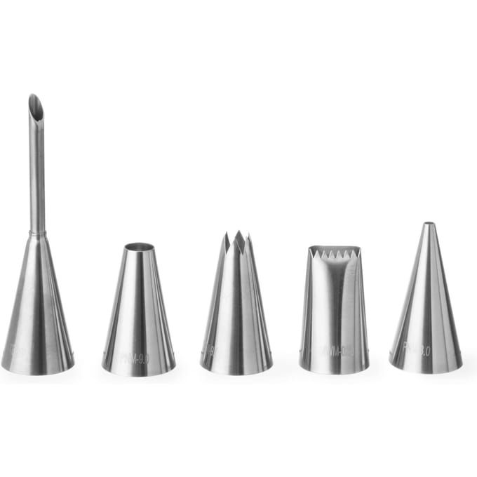 Embouts décoratifs pour poches à douille expert set 5 pcs. - hendi 551592