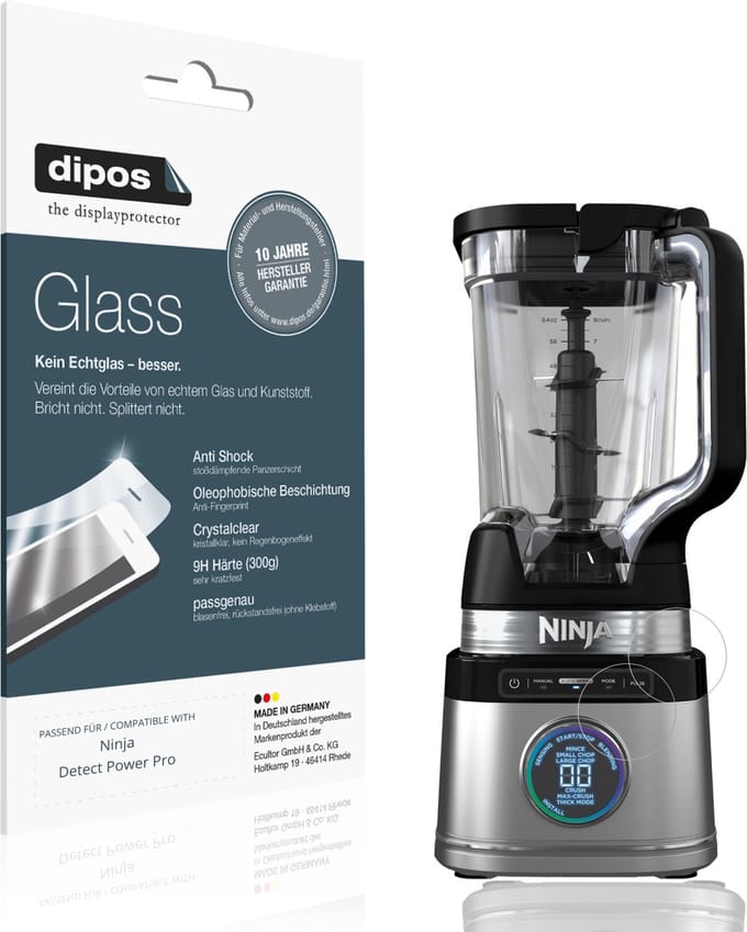 dipos – 2x Pantserfolie geschikt voor Ninja Detect Power Pro | 9H Screenprotector