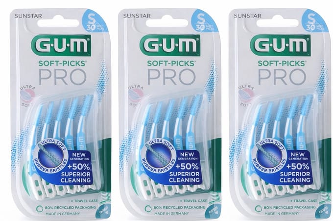 GUM Soft-Picks PRO Small - 3 x 30 stuks - Voordeelverpakking