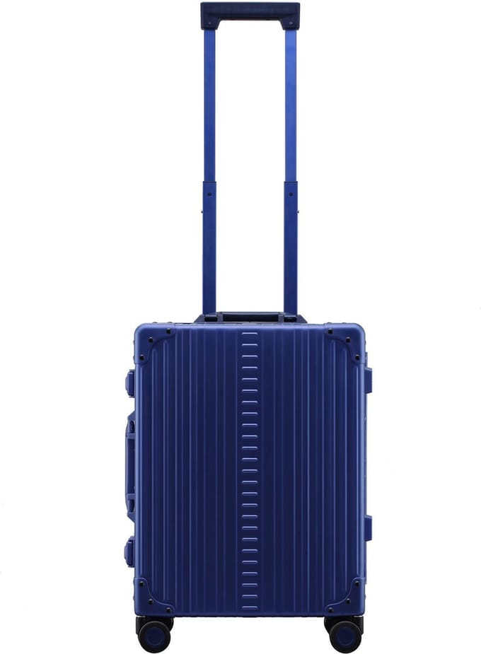 Aleon handbagage koffer - 21 inch - sapphire blauw - aluminium koffer