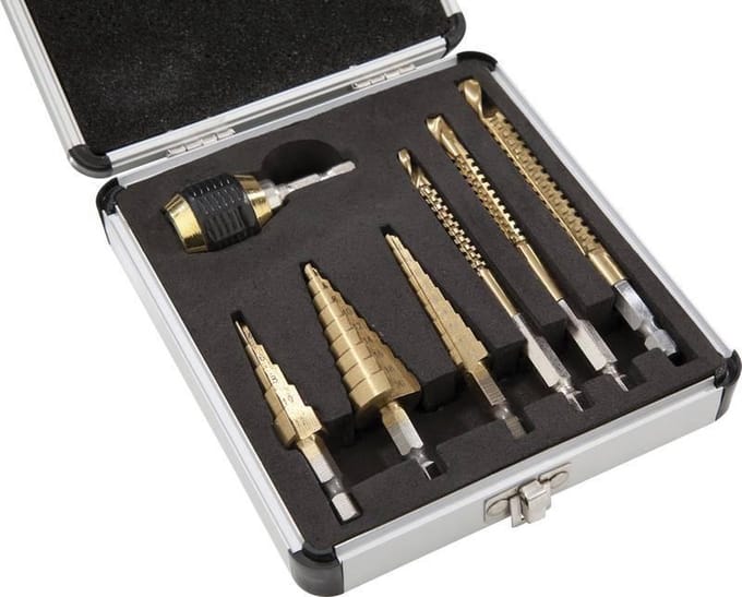 Westfalia Titanium Trap en Freesboren set 7 delig
