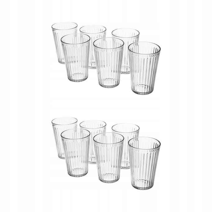 Glazen 43 cl, Set van 6, Gehard Glas, Merkloos