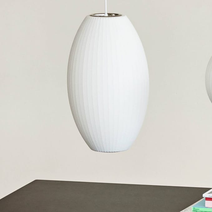 HAY hanglamp Nelson Cigar Bubble S, Ø 26,5 cm, wit