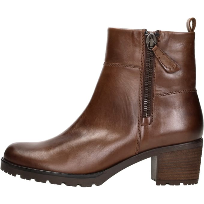 Gabor - Enkellaarsjes Hak Cognac