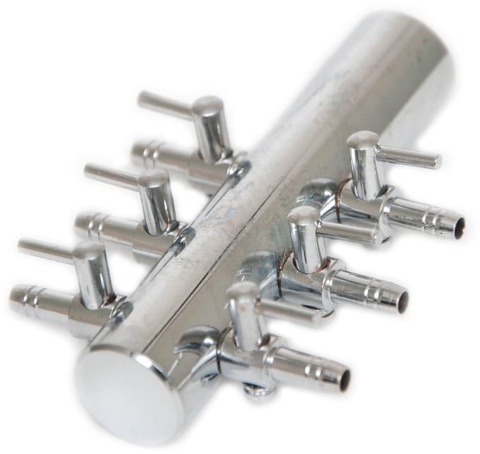 Velda VT Air Divider With Switch 6-way 4/6 mm