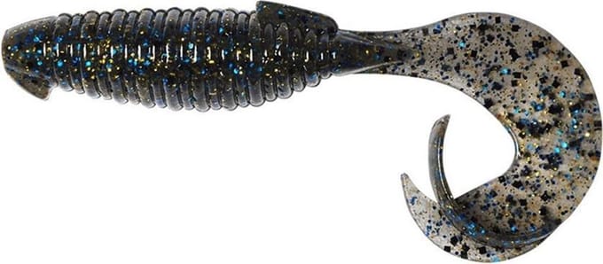 Keitech Flapper Grub 4 (10 cm) Softbait - 8 stuks Bluegill 205S