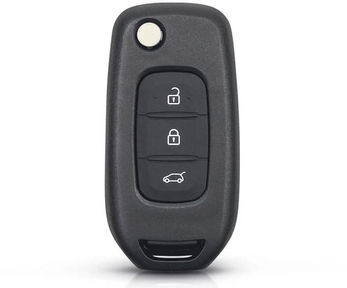 XEOD Autosleutelbehuizing - sleutelbehuizing auto - sleutel - Autosleutel / Renault 3 knops klapsleutel VA2