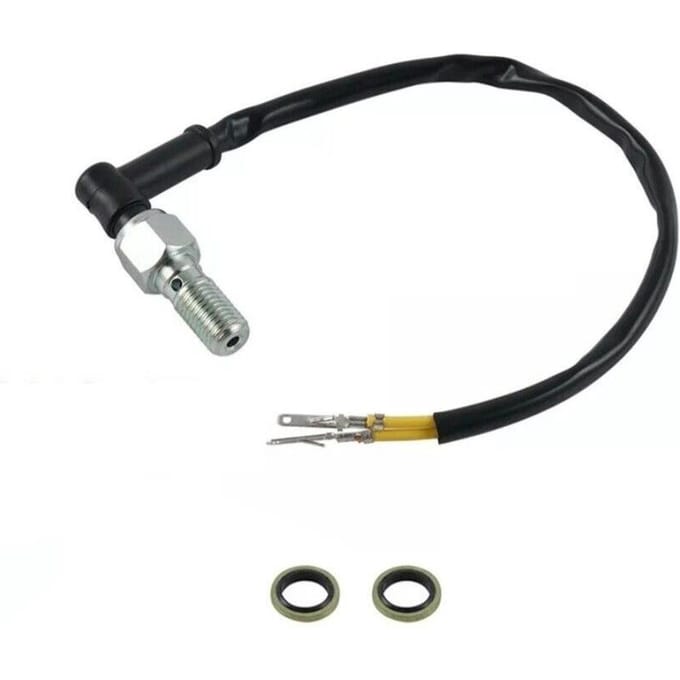 Motorfiets Achter Hydraulische Druk Remlichtschakelaar M10x1.0 Enkele Banjo Bout black