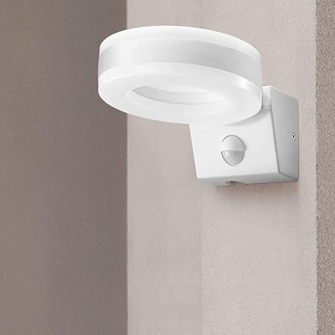 LED Buitenlamp met Bewegingssensor en Lichtsterkte Regulatie voor Tuin en Balkon