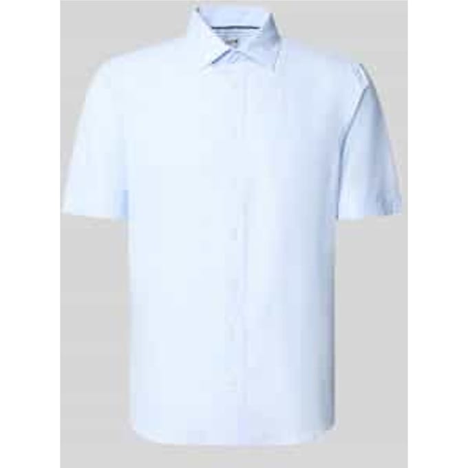 slim fit vrijetijdshemd van linnenmix