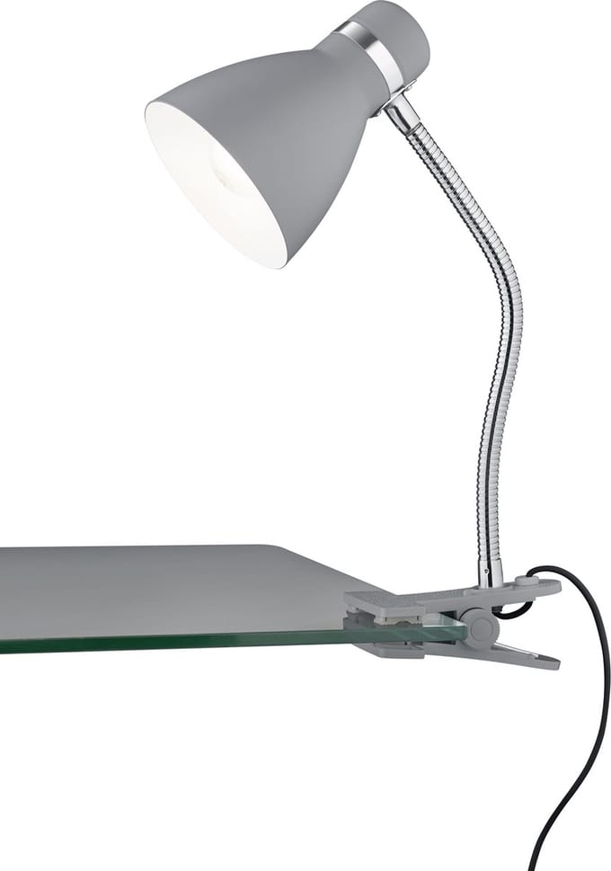REALITY HARVEY - Klemlicht - Titanium - excl. 1x E27 4W