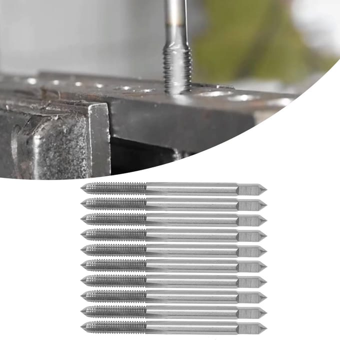 10 stuks M4 x 0,7 H2 Schroefdraad Tap HSS Hoge Hardheid Machine Tappen Rechte Schroefdraad Boorbits