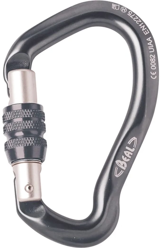 Beal Be Link Screw Karabijnhaak Blauw,Zilver