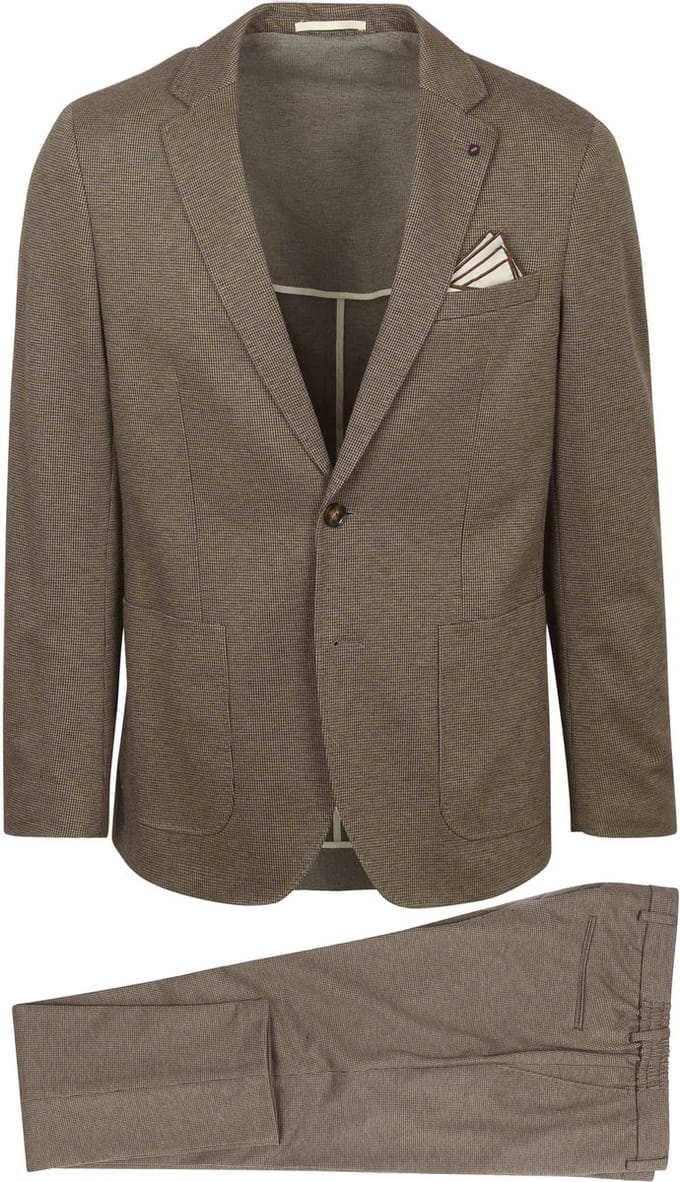 Suitable Flex Jersey Suit Beige - Maat 54 - Heren - Sneaker Suit