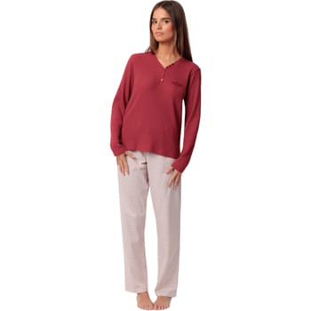 Setjes Admas Pyjama broek top lange mouwen Geometric Flower
