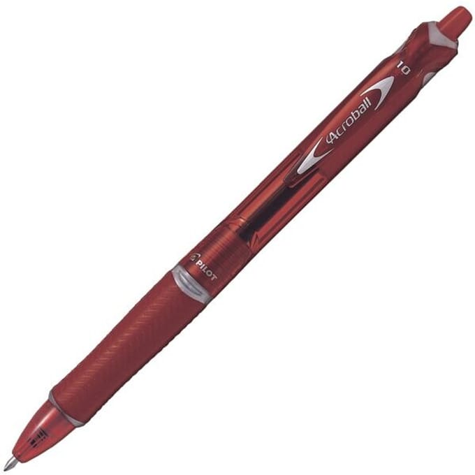 Pilot Acroball Rode Ballpen – 0.7mm Medium Tip - 1 stuk