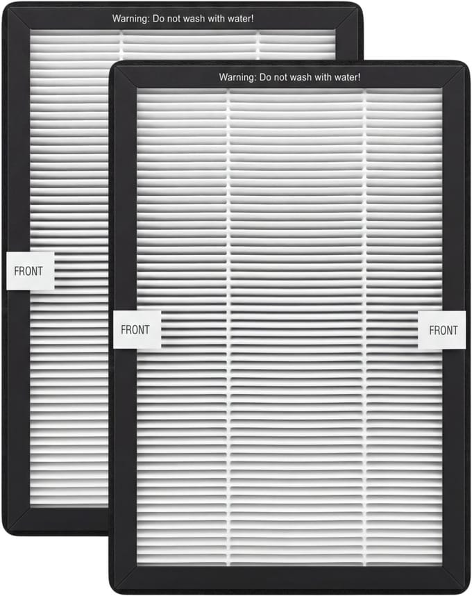 Auronic HEPA 13 Filter - Geschikt voor Auronic 2-in-1 Ventilator - 2 Stuks - 19,2 x 12,8 cm