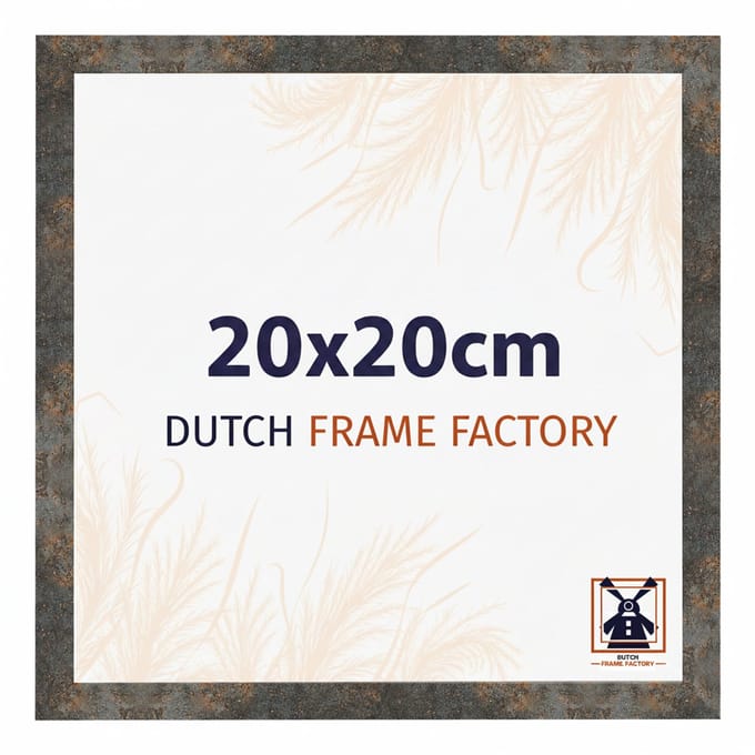 Fotolijst 20x20 cm - MDF - Geoxideerd Metaal - Benno