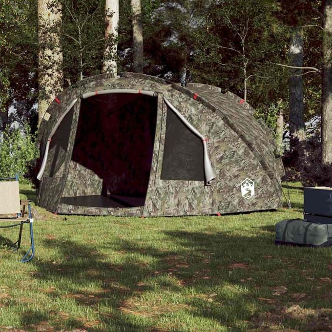 Vidaxl Tente de Pêche, 4 Personnes, Camouflage, Imperméable