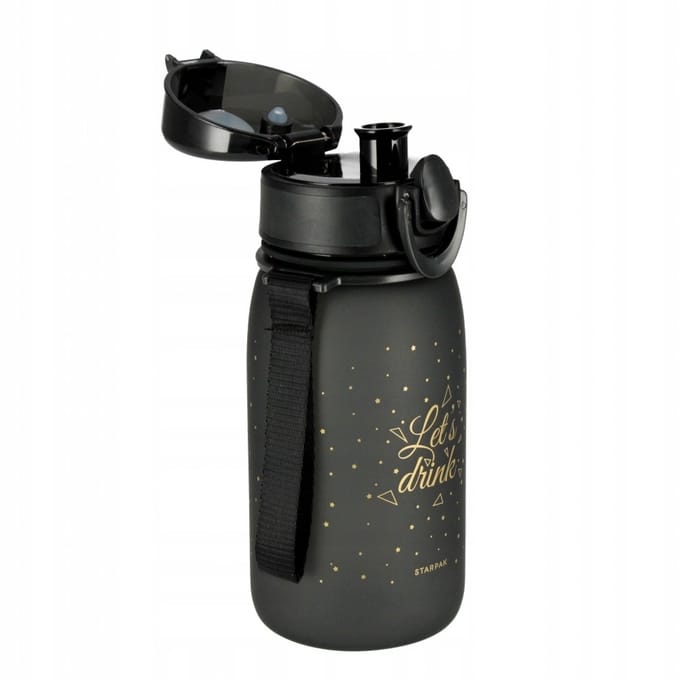 Starpak Bidon Ombre Black-Gold 400ml - Ideale Schoolbeker