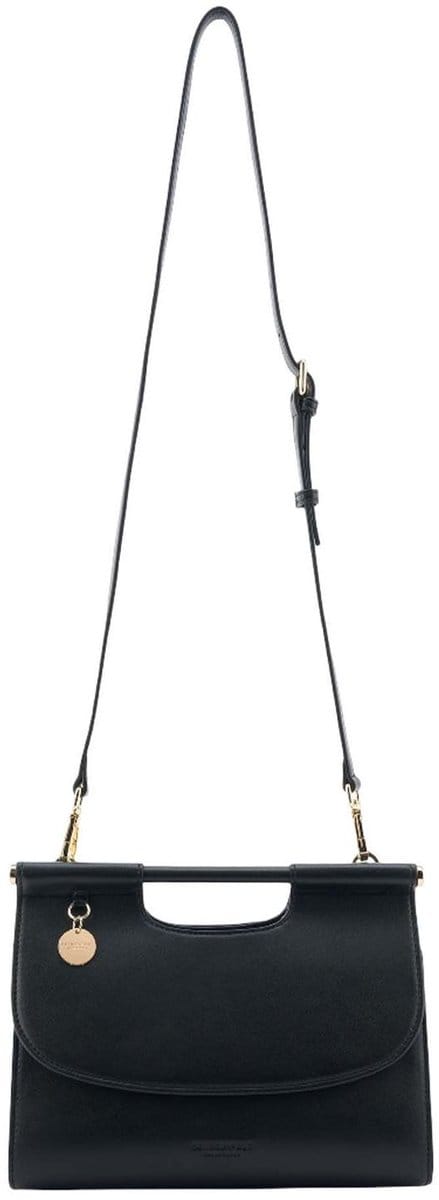 SEIDENFELT MANUFAKTUR handtas schoudertas Ryd Top Handle Bag Black zwart