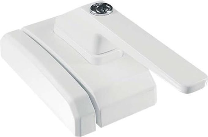 Abus raamslotgreep - wit - FO400N W - ALO125 - gelijksluitend
