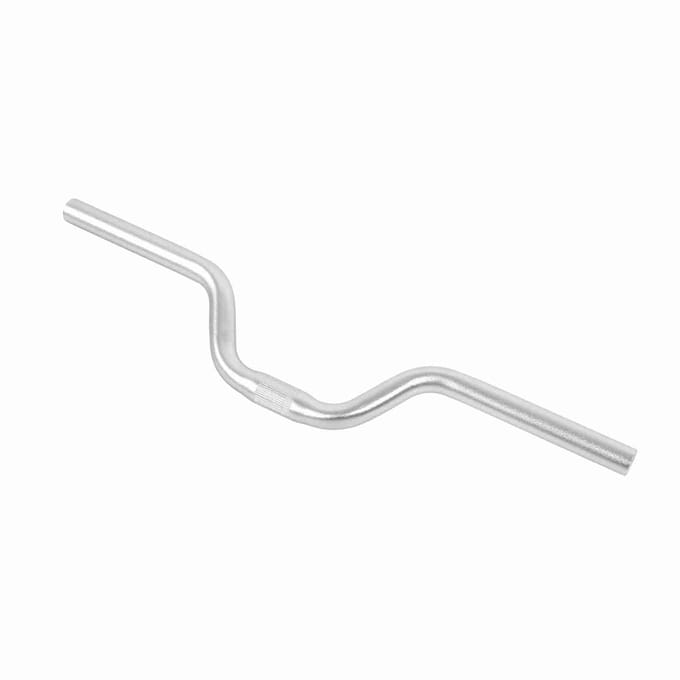 Aluminium fiets fixed gear riser bar stuur 25,4 mm * 520 mm (zilverkleurig) zilver