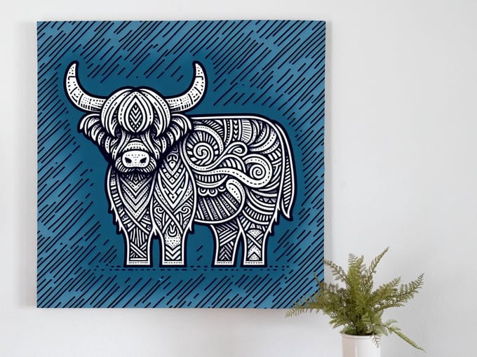 Kunstprint | Wanddecoratie | Dibond | 40 × 40 cm