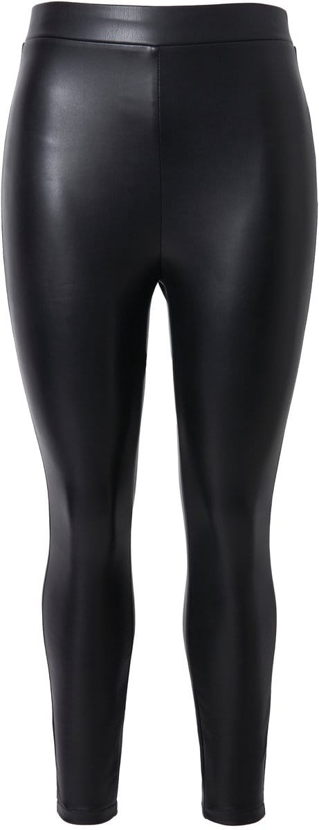 Studio Untold - Dames - Legging gecoat elastisch elastische tailleband - Zwart - Maat 58+
