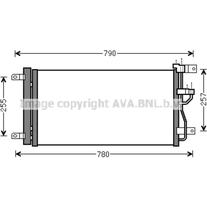 Condensator, airconditioning AVA COOLING OLA5612D