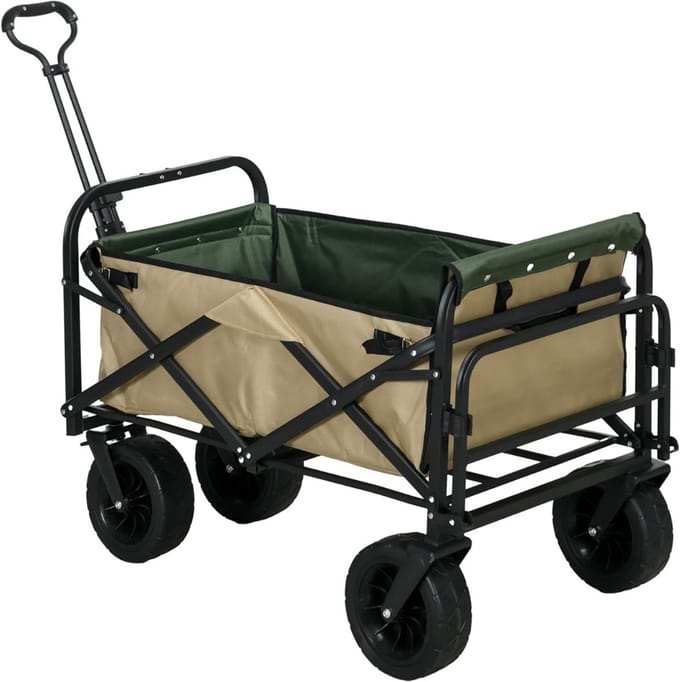 CLGP® Bolderkar Opvouwbaar - Bolderwagen Luchtbanden - Bolderkarren - 100kg Draagvermogen