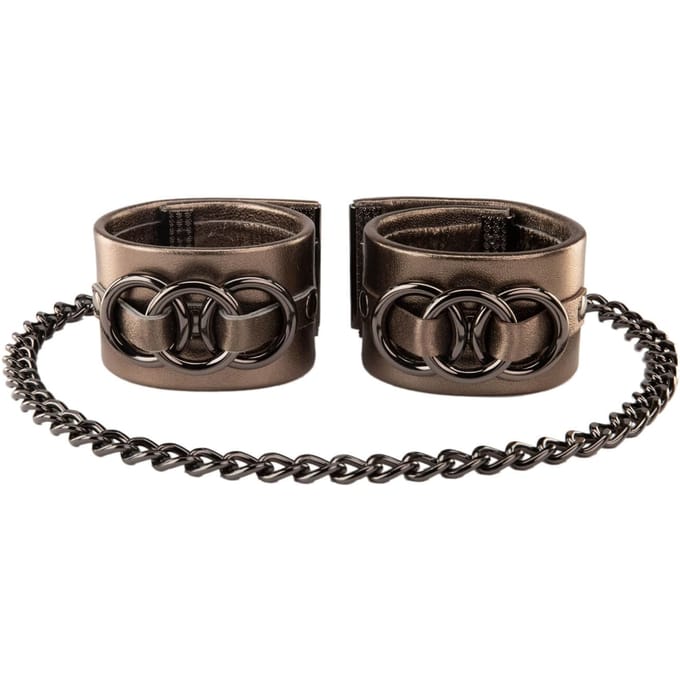 Asche & Gold | Beatrice Duo Handboei | Design Armband | Goud Maat L