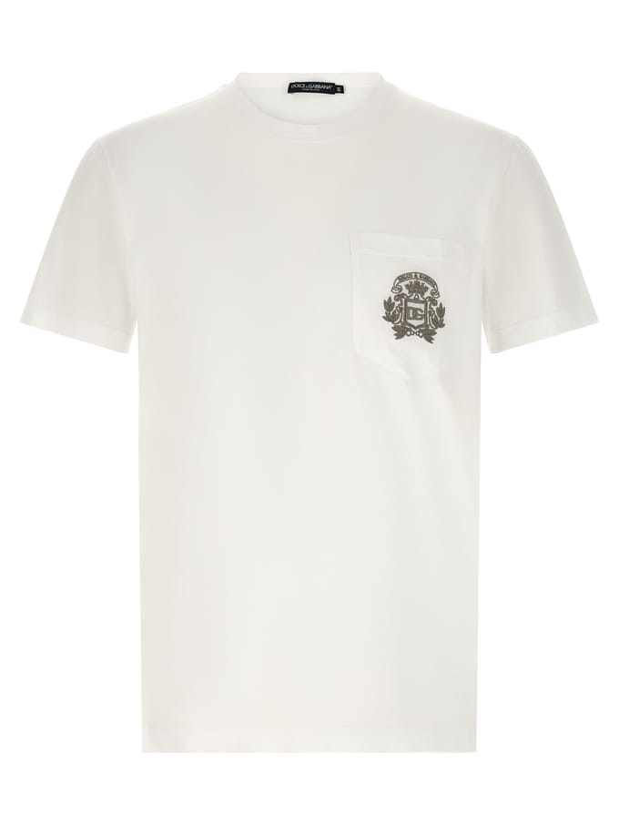 Dolce & Gabbana Witte Katoenen T-Shirt