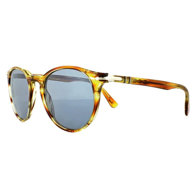 Persol Zonnebril 3152 9043/56 Bruin Gestreept Geel Blauw Anti-Glare