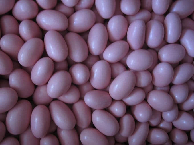 amandel-boon - ROZE - Amandel-dragee klein aviola-amandel suikerboon doopsuiker roze 350 gram