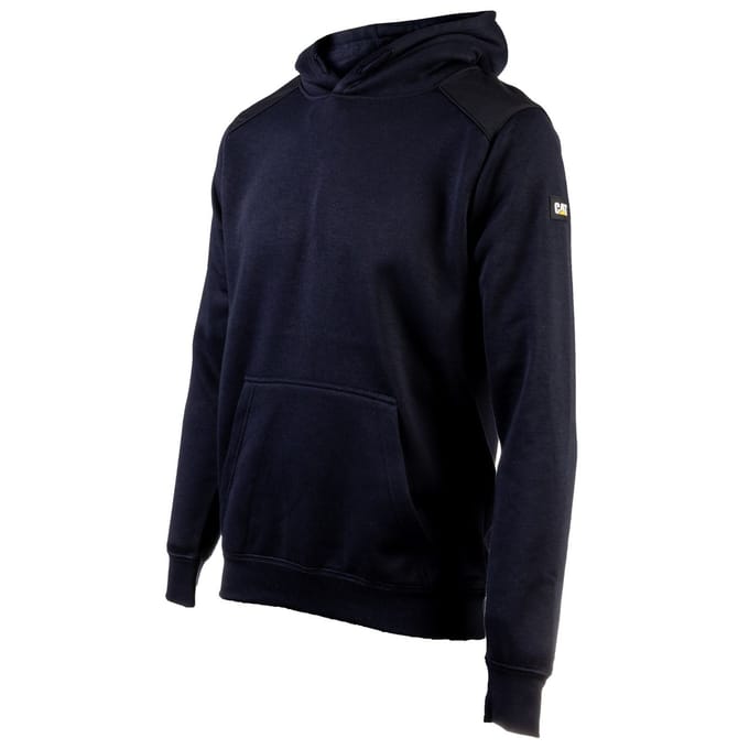 Caterpillar Essentials Polyester Heren Blauw Hoodie Sweatshirt