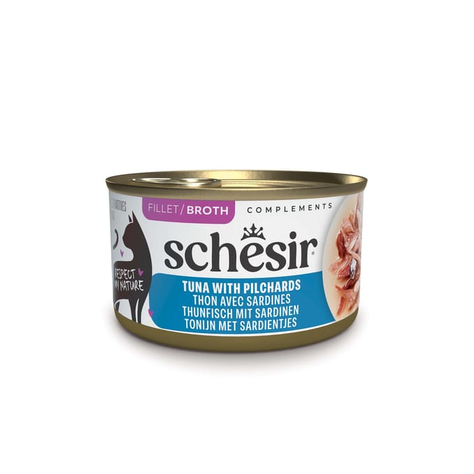 12x 70g Schesir Complements in Brühe  Katzenfutter nass
