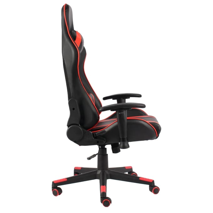 vidaXL - Gamestoel - draaibaar - PVC - rood