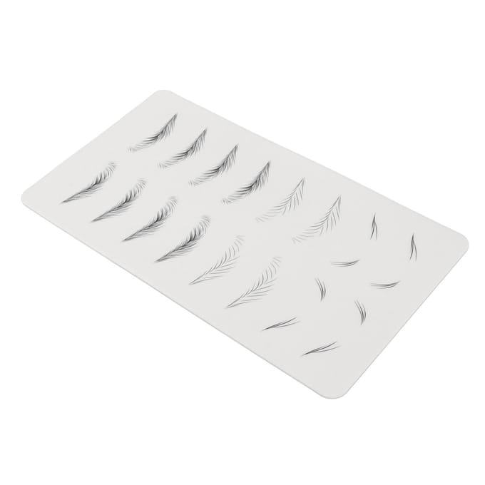 Microblading Oefenhuid Inktloos Brede Wenkbrauwen Microblading Trainingsvel voor Beginner 03 white