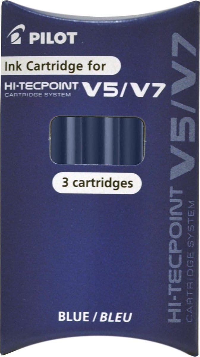 Inktpatroon PILOT begreen Hi-Tecpoint 2237+2238 blauw | Set a 3 stuk