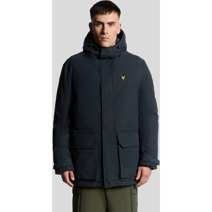 Lyle & Scott Heavyweight Hooded Parka - Marineblauw